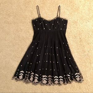 Betsey Johnson Black Babydoll Dress